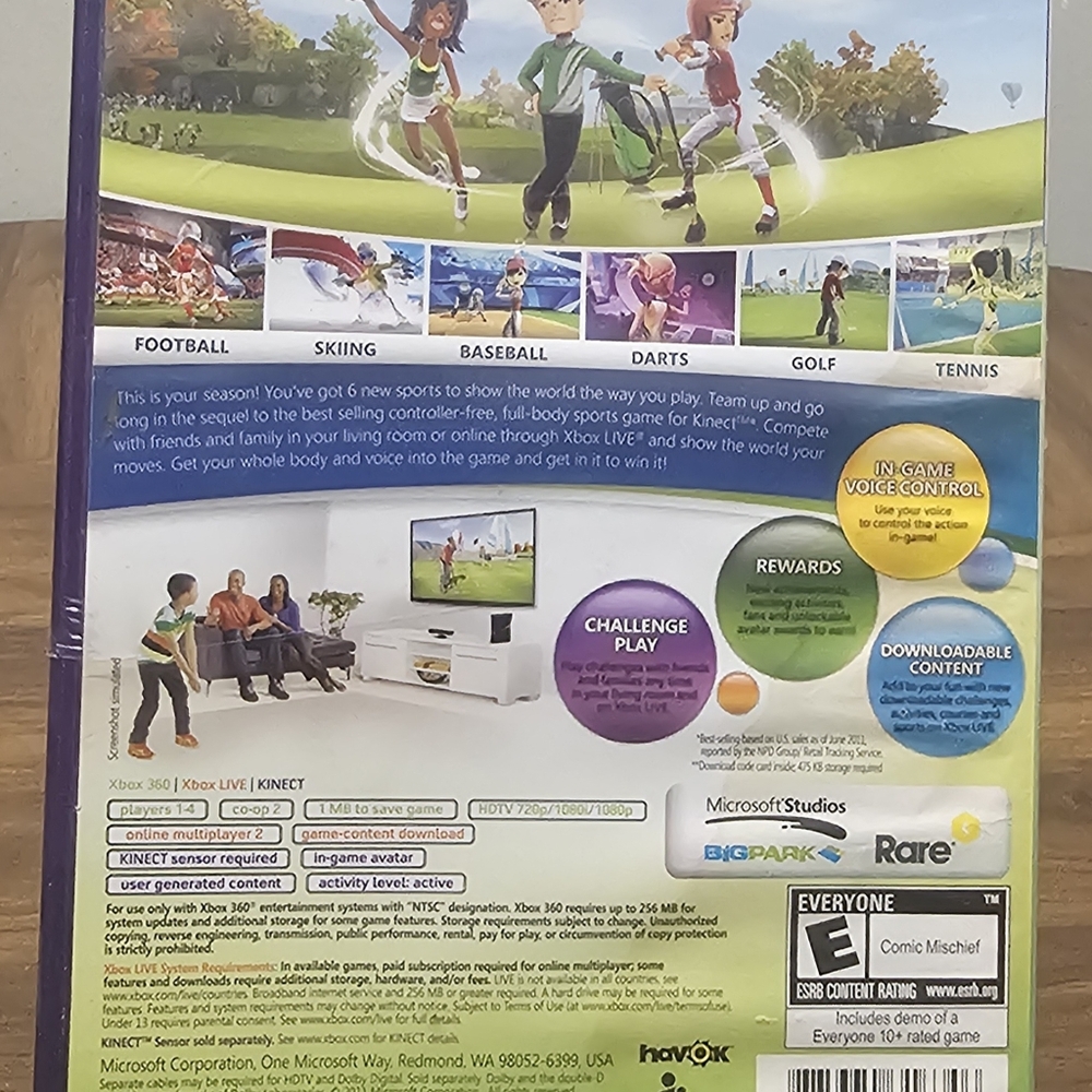 Kinect Sports Season Two for XBOX 360 - Picture 3 of 4